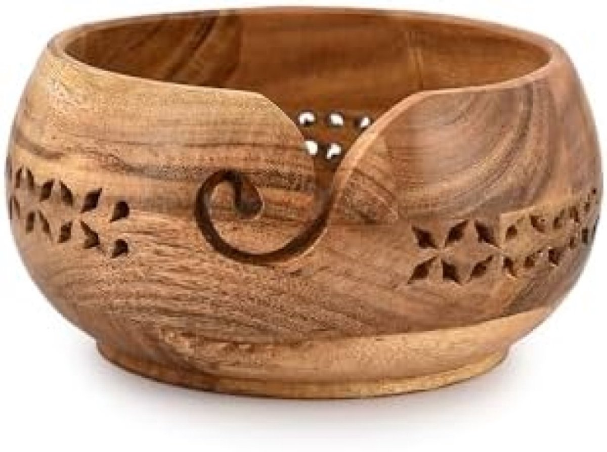 Selbro ® Handgemaakte Garenkom Houder | Breien Accessoire Organizer